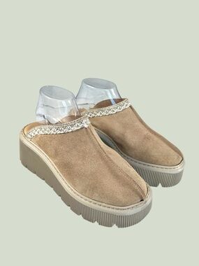 Carlo Pera women’s Platform Suede Wedge Clogs Made in Italy